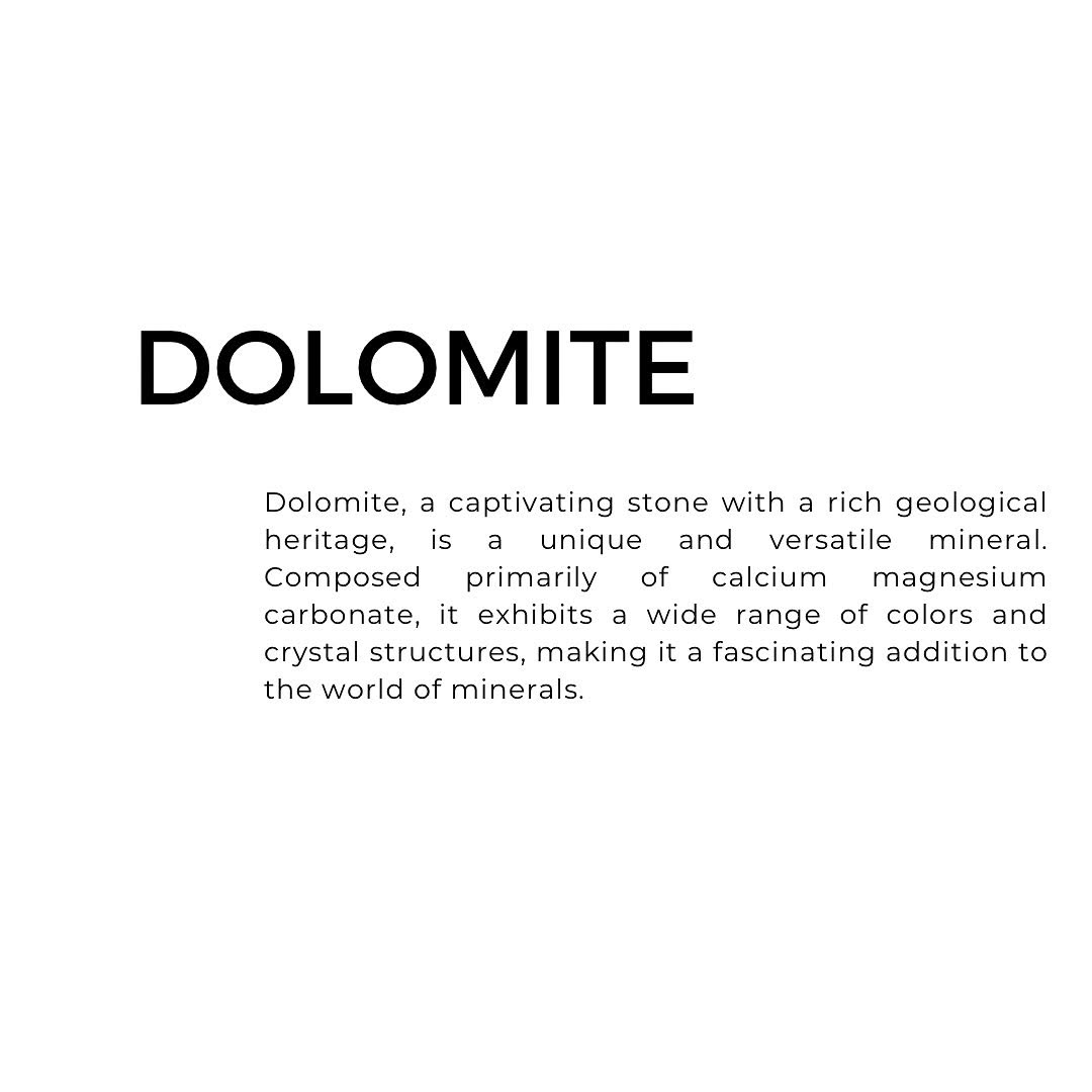 Dolomite, a captivating stone with a rich geological heritage, is a unique and versatile mineral. Composed primarily…