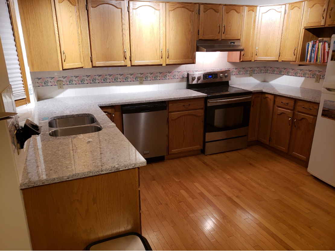 Kitchen countertop installation
